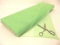 Dress Net 100% Polyester Tulle Fabric Material - LIGHT GREEN